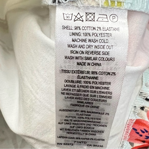 French Connection blue floral fit & flare mini sundress size 4 B118 - Picture 5 of 6